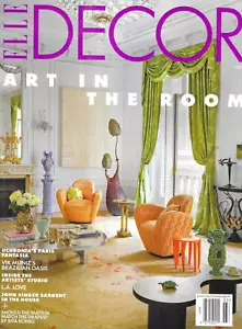 Elle Decor Magazine Art in Rooms Paris Brazil L.A. John Singer Sargent 2025 - Picture 1 of 12
