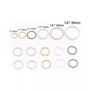 8-20mm Split Jump Rings Connector Diy Jewelry Making Crafts Findings Closed Ring - Picture 1 of 11