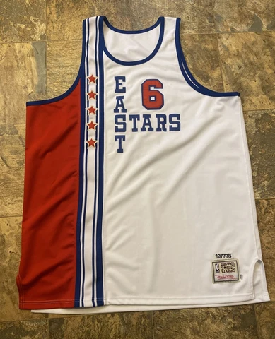 Julius Erving Mitchell & Ness East All Stars Classics Jersey Size 56 3XL Sixers Cover