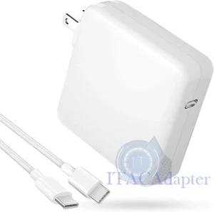 96W USB-C Power Adapter Type C Charger For MacBook Pro 16"+Cable A2166 Retina - Picture 1 of 5