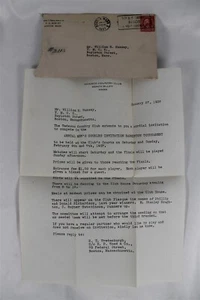 1937 Tedesco Country Club Beach Bluff Letter Men's Double Invitation Badminton - Picture 1 of 3