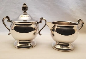 Newport Gorham Silverplate Sugar & Creamer YB1051 - Picture 1 of 11