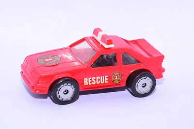 Coche de juguete de plástico usado ~4 pulgadas 1987 Remco Rescue Ford Mustang Foto 1 de 3