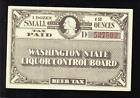 Washington State: Beer Tax Stamp, #B15, 1 dz/12 oz, Mint (32009)