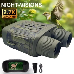 2.7K Night Vision Goggles For Hunting Infrared Binoculars 36MP 10x Digital Zoom - Picture 1 of 15