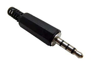 2 Stück 4-polig 3,5 mm stereo Klinkenstecker zum Löten Hobby-Aux-Stecker - Bild 1 von 1