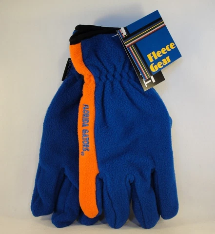 Florida Gators NCAA Mens Thinsulate Fleece Gloves Blue Orange Cover