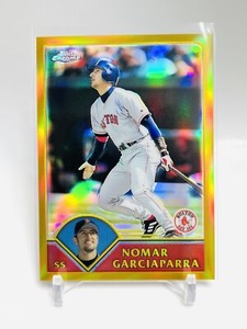 2003 Topps Chrome #45 Nomar Garciaparra Gold Refractor #’d 156/449 Red Sox