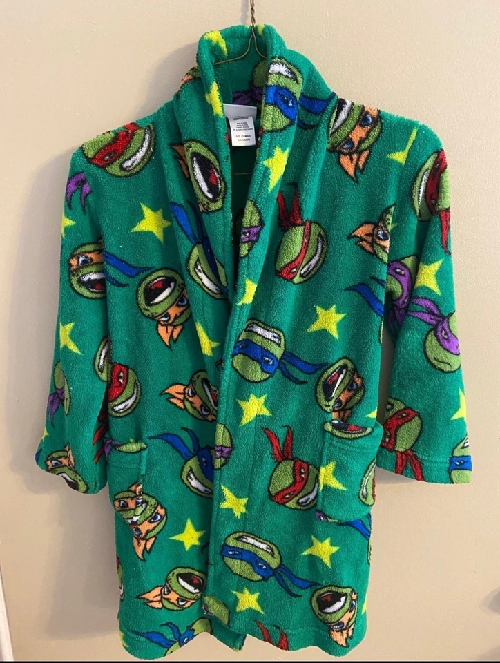 Nickelodeon Teenage Mutant Ninja Turtles Bath Robe Boy Size Small - Image 1 of 1