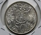 1966 COAT OF ARMS ROUND SILVER 50 CENT COIN  CIRCULATED GOOD COIN  #RTZ8
