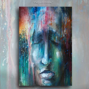 arte original mezcla lang expresión urbana figurativa pintura moderna única en su clase - Imagen 1 de 5