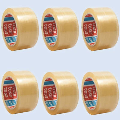 (0,04€/1m) 6 Rollen tesa 4024 Packband Paketband Verpackungsband 66m transparent