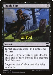 MTG Foil Eternal Masters EMA Tragic Slip MINT - Picture 1 of 1