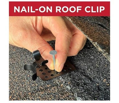 #9385 HEATIT Roof De-Icing Cable Clips 50-Pack SILVER NEW Outdoor Cable Clips    - Image 1 of 4