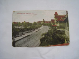 1907-15 SAWTELLE CA FOTO POSTKARTE "SOLDATENHEIM" (MEHRERE ROTE DÄCHER, VERANDEN - Bild 1 von 2