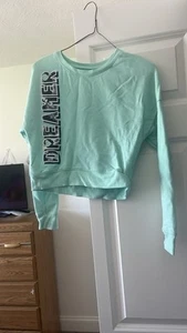Justice Green Sweatshirt Size 10 gently used looks new - Picture 1 of 2