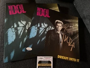 Billy Idol SIGNED Dream Into It Vinyl Record ALBUM Insert JSA Authenticated COA - Picture 1 of 4