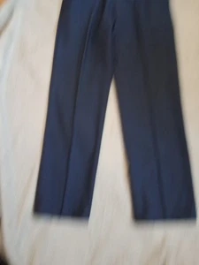 M&S Mens Tailored Fit Wool Blend Trousers W34 L33 Indigo - Picture 1 of 8