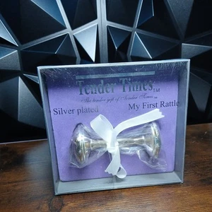 Tender Time Silver Plated My First Rattle. New! - Picture 1 of 6