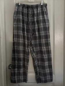 Mens Puritan Pajama Pants With Pockets Gray Plaid Size M - Picture 1 of 8