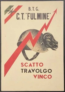RSI Xa FLOTTIGLIA MAS BTG C.T FULMINE CARTOLINA IN FRANCHIGIA MILITARE 1943.1943 - Picture 1 of 6