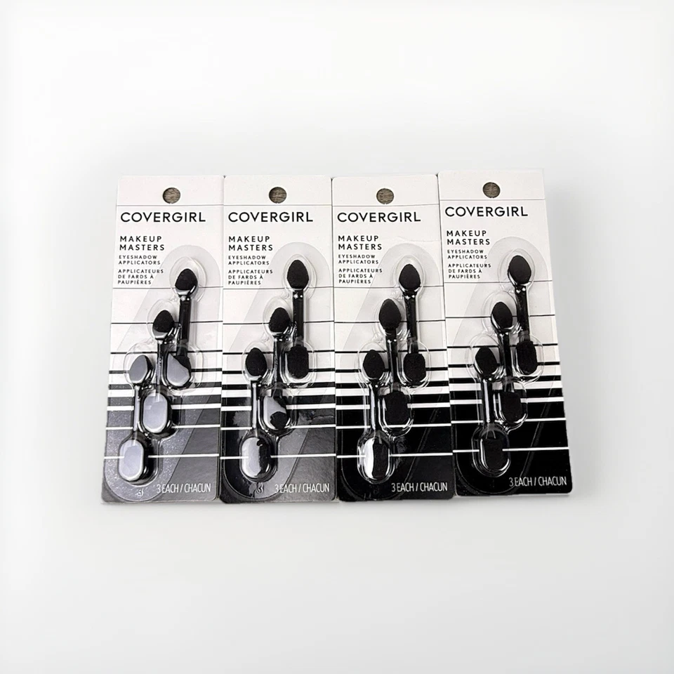 Aplicadores de sombras de ojos CoverGirl Makeup Masters, paquete de 3 quilates por paquete de 4 Foto 1 de 4