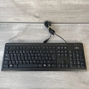 Fujitsu Keyboard (KB410) USB Wired QWERTY Standard English Black - Picture 1 of 10