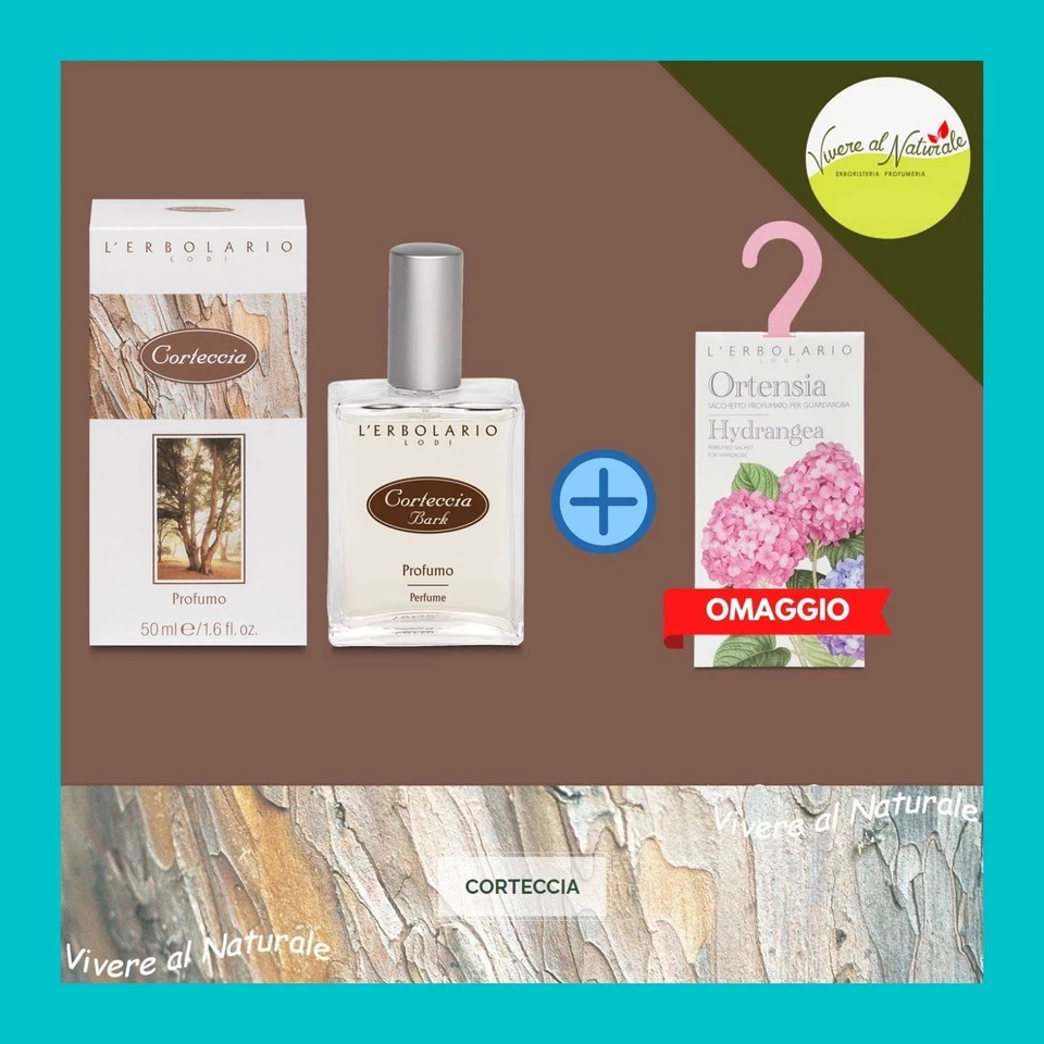 Profumo CORTECCIA 50 ml + SACCHETTO L'erbolario