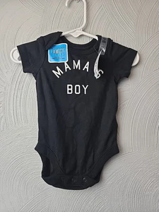 2 Childrens Place Baby One Piece sz 0-3 Months 2 Football Mama's Boy - Picture 1 of 4