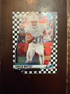 2024 Prizm Football Raheem Mostert Black and White Checker Prizm SP #179 - Bild 1 von 2