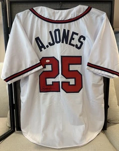 Andruw Jones Autographed Atlanta Braves Jersey w/COA from JSA - Picture 1 of 3