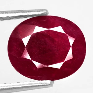 3.10Ct. Natural Gemstone Ruby Red Color Oval Normal Heated Tanzania Ravishing - Picture 1 of 7