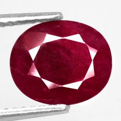 3.10Ct. Natural Gemstone Ruby Red Color Oval Normal Heated Tanzania Ravishing - Image 1 of 4