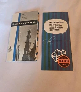 Vintage Amsterdam Map & Airport Tax-Free Shopping Guide, Paperback - Imagen 1 de 4