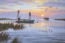 TAILING REDS by David Drinkard Giclee Canvas Casting to Reds Fishing S. Texas 
