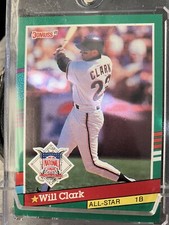 Will Clark, 1991 Donruss # 441 All Star, ERROR No “.” After Inc, RARE, MINT