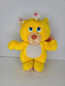 Vintage DISNEY 1984 Hasbro WUZZS ButterBear 12" peluche orso farfalla giallo - Foto 1 di 8