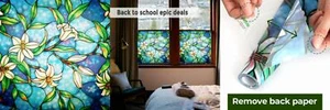 Coavas Decorative Privacy Window Film Frosted 17.7 x 78.7 inches - Picture 1 of 8