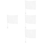  4pcs Diy Car Flag Heat Transfer Flag Diy Blank Designed Flag Solid Color Blank