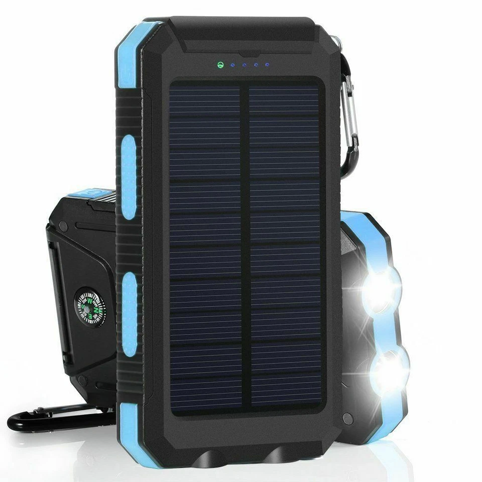 Nuevo banco de energía solar cargador portátil USB Super 10000 mAh 2021 para teléfono  Foto 1 de 4