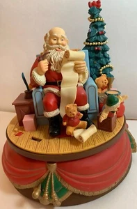 Santa’s Best Music Box Animated 1992 Vintage (f) - Picture 1 of 6