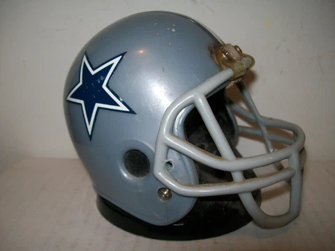NFL DALLAS COWBOYS VINTAGE FOOTBALL HELMET ALARM CLOCK - PLEASE READ Cover
