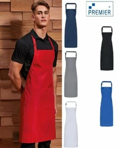 Premier Quality Waterproof Bib Apron - Restaurant Salon Cooking Waiting Workwear - Picture 1 of 12