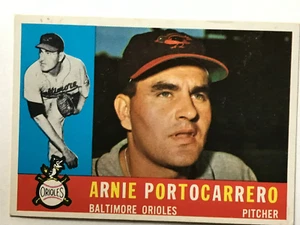 1960 Topps #254 Arnie Portocarrero Baltimore Orioles - EX GREAT COLOR - Picture 1 of 2