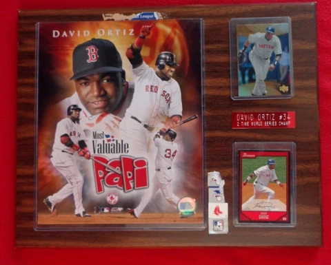 David Ortiz Boston Red Sox Most Valuable Papi Wood Plaque Cover