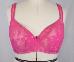 Cacique Bra 40D Pink Lace Full Coverage Underwire - Picture 1 of 9