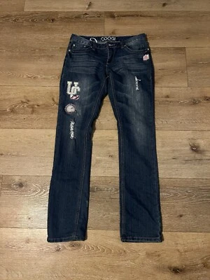 Y2K Coogi Womens Jeans Embroidered 32x32 Size 9/10 Blue Denim Straight Stretch - Image 1 of 4