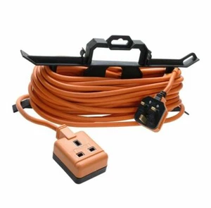1Gang 15M Socket Outdoor Garden Orange Extension Lead Masterplug Mains Cable - Picture 1 of 1