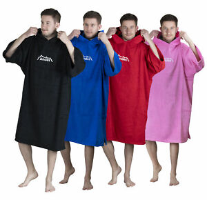 Andes Adults Beach Towel Changing Robe Hooded Poncho Swimming/Triathlon