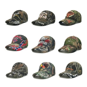 Embroidery Unisex Camouflage Baseball Cap Racing Cotton Motorcycle Adjustable - Picture 1 of 27